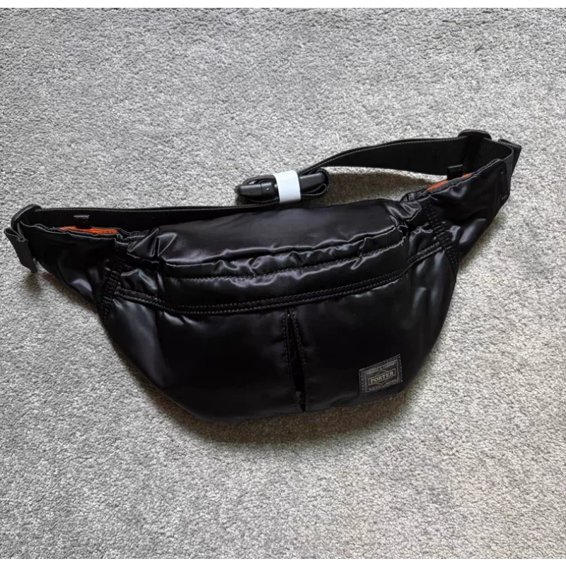 Porter Men Nylon Chest Waist Fanny Pack Pouch Portable Adjustable Strap Pocket Bag Daily Commute Cycling Hiking Outdoor Trip
