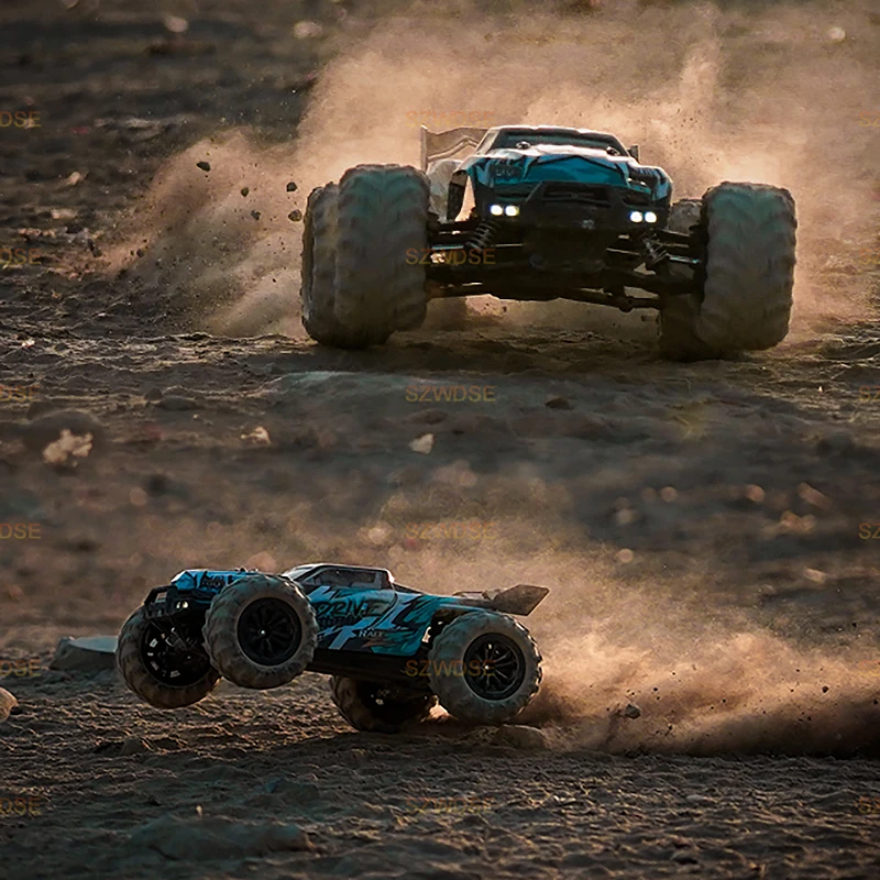 Wltoys Q117 1/16 RC سيارة 4WD سيارة التحكم عن بعد LED المصابيح الأمامية فرش 70KM/H 2.4G عالية السرعة على الطرق الوعرة الانجراف لعب للأطفال