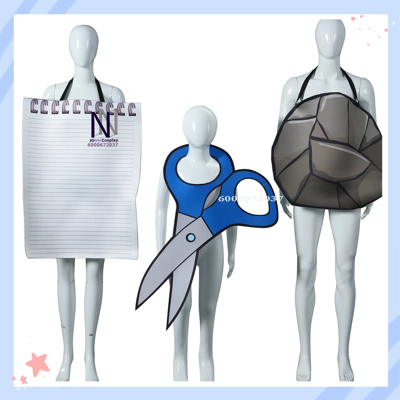 

In Stock Hot Game Rock Paper Scissors New Arrival Cosplay Set for 3 Costume Halloween Carnival Funny Party for Comic Con Cosers