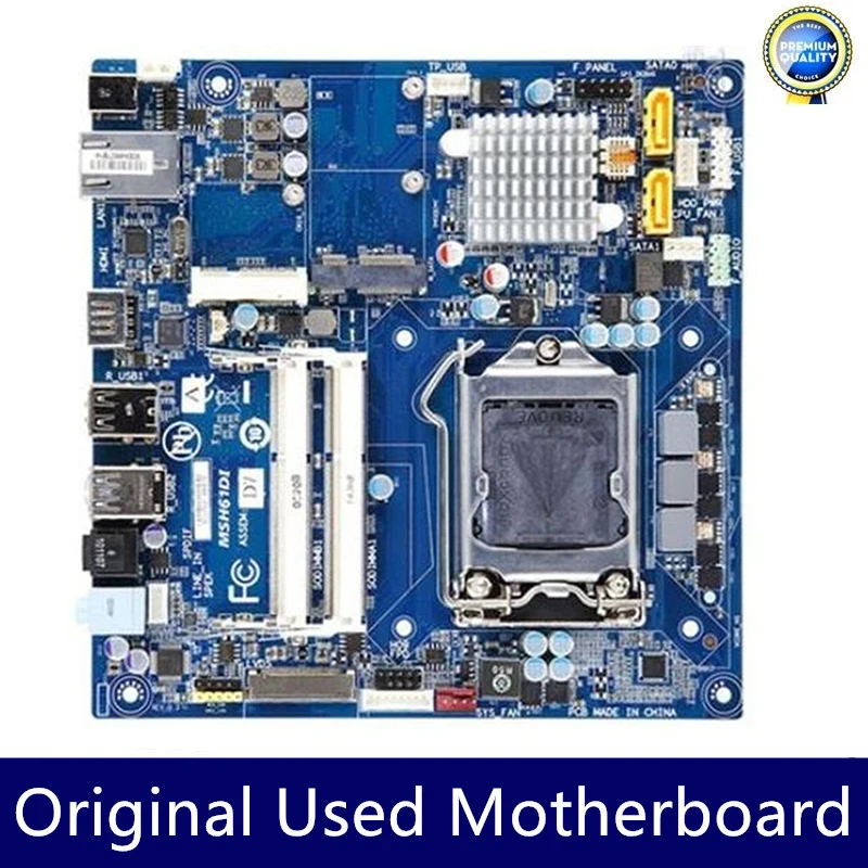 MINI ITX Used  GA-MSH61DI MSH61DI Motherboard Desktop LGA1155 H61 Socket LGA 1155 i3 i5 i7 DDR3 16GB Original Mainboard