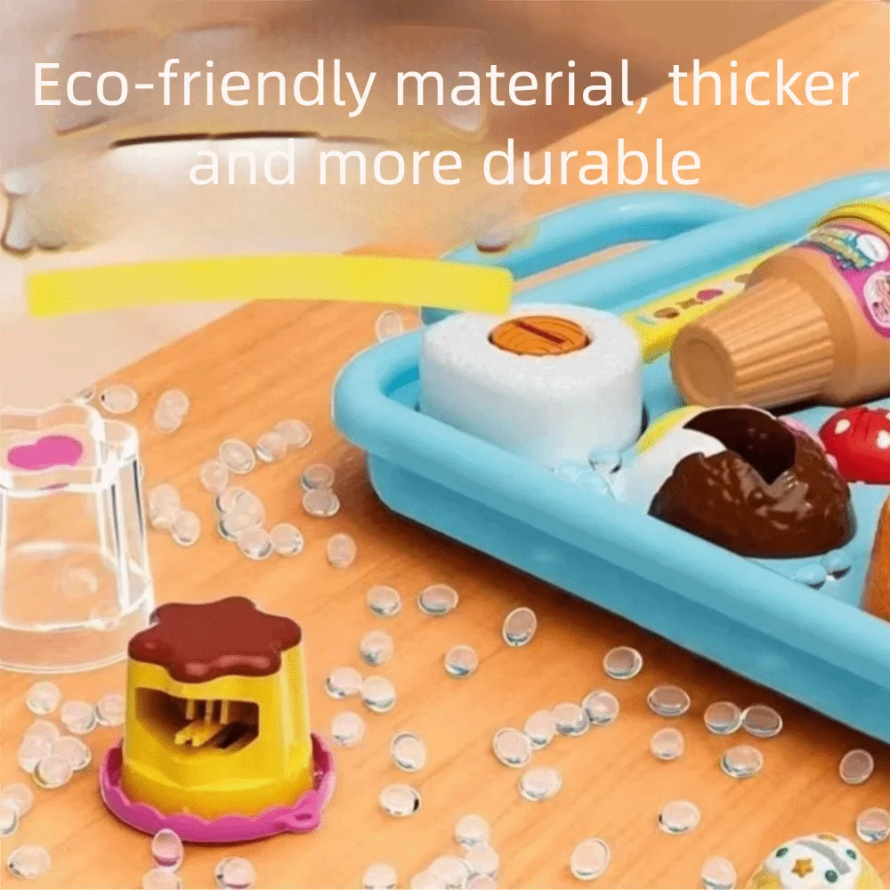 

Little BearShape Pudding Feeding Set Simulation Model Early Education Lunch Box Pudding Toy Role Play Pretend Play