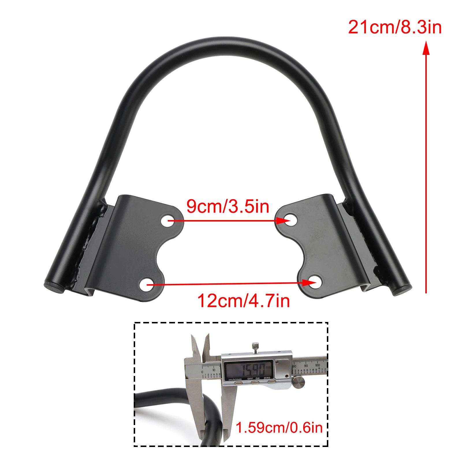 Passenger Armrest Hand Holder fit for Street Twin 900 Street Scrambler 900 2017 2018 2019 2020 2021 2022 2023 2024