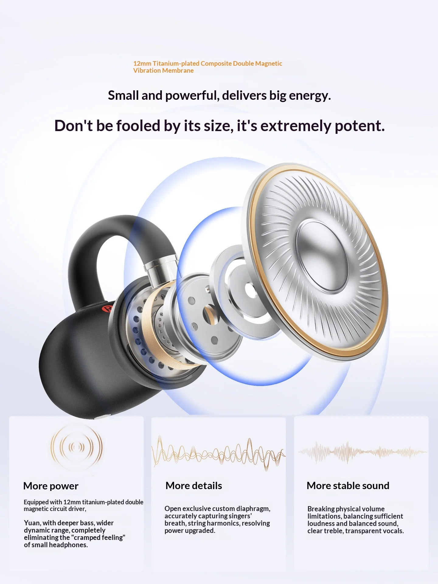 Hot Sales Earfun Clip 2 Open Ear Clip Wireless Sport Bluetooth Earbuds Ai Translation Upgrade 12Mm Wide Driver Ip55 Sweatproof