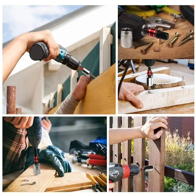Bending Screwdriver Joint Black Hexagonal Handle Conversion Connect Rod 1/2 Square Head 3/8 Sleeve 1/4 Electric Tool Accessorie