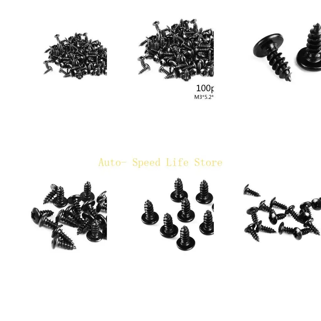 

02DA Панная овальная резка винты с круглыми крепеж