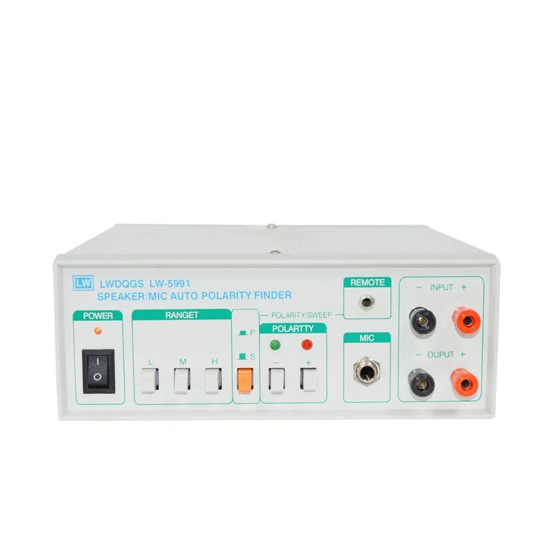 AC 220V Automatic Speaker Polarity Tester Audio Testing Instrument Mic/Headphone/Speaker Tester 0.2s Fast Detection LW-5991
