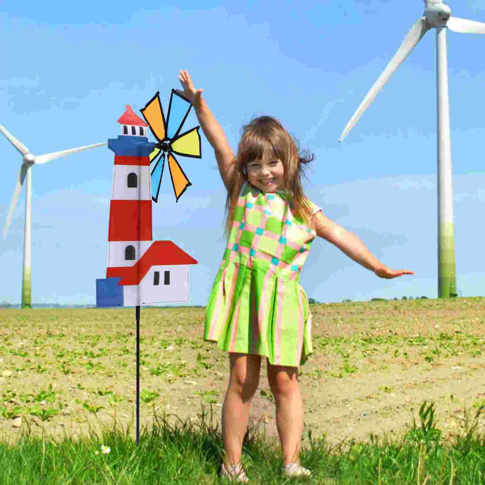 3 PCS Windsock Cloth Children's Windmill Baby Toys Indoor Ornament Outdoor Pinwheel Decors