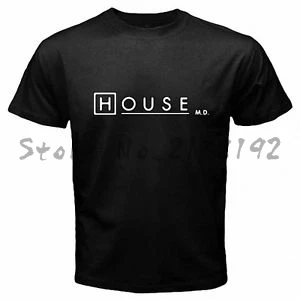 male shirt Dr. House striped shirt men\'s top tees summer fashion style tee-shirt new brand t