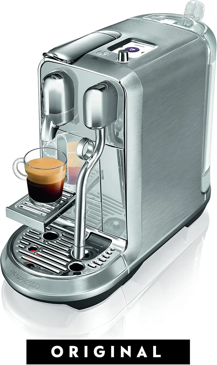 

Espresso Machine, Brushed Stainless Steel