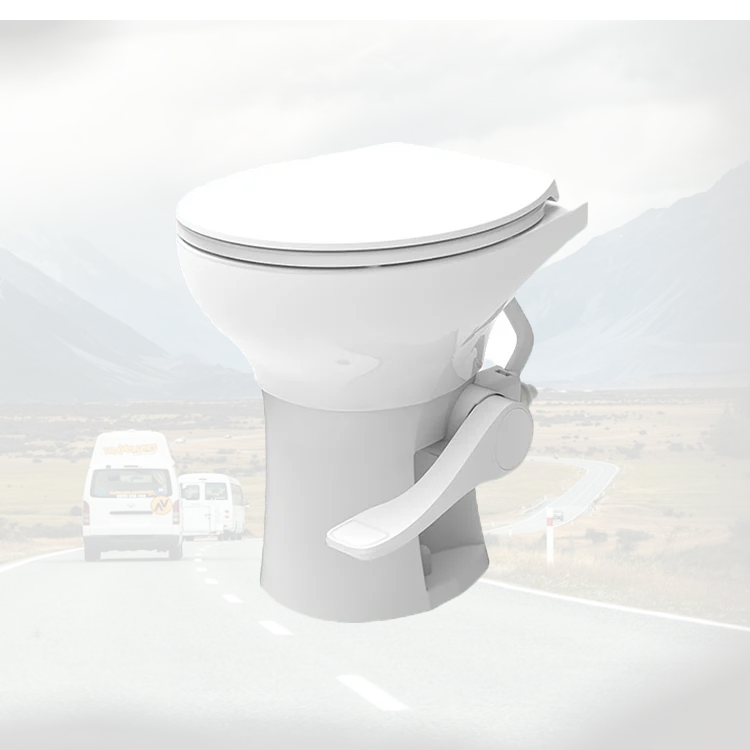 2025 Popular RV Ceramic Toilet High Quality Caravan Bathroom Ceramic Toilet -in Folding Of National Standard