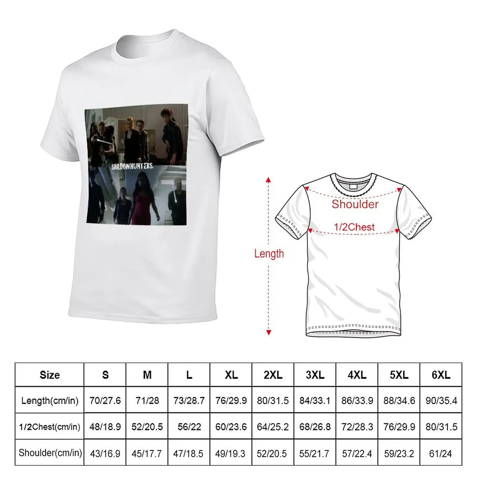 Shadowhunters T-Shirt essential t shirt new edition anime summer clothes plain white t shirts men