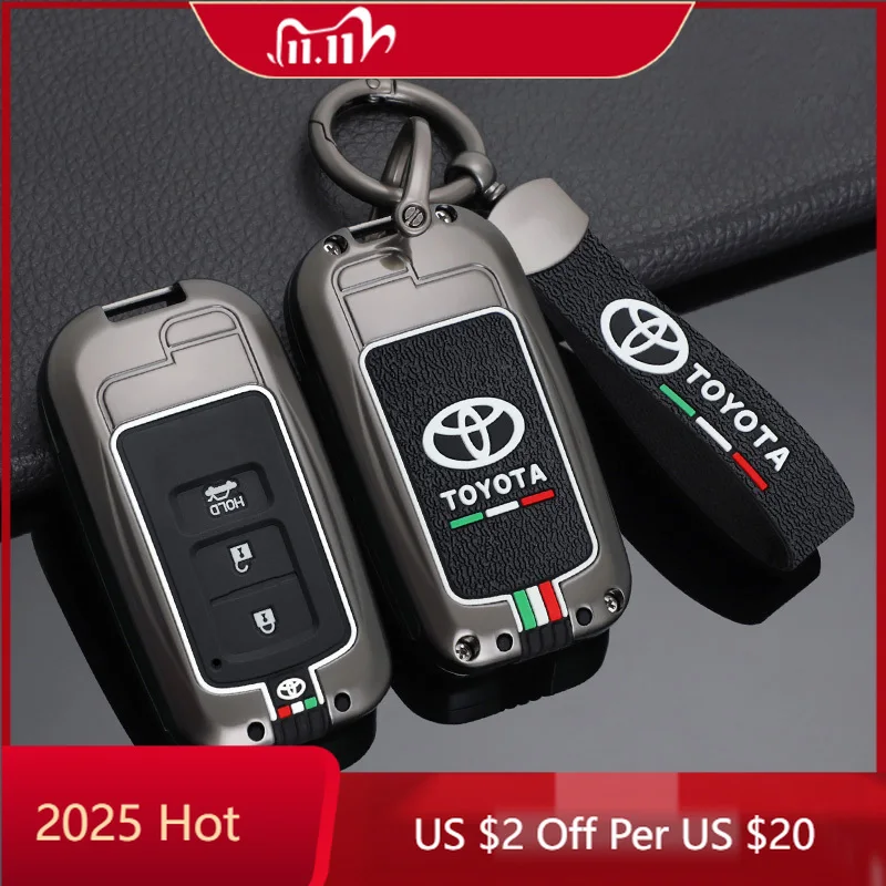 

Колпаки для автомобильного дистанционного ключа, чехол для Toyota Corolla Camry RAV4 Highlander Auris CHR Avalon Land Cruiser, автомобильный брелок Ac