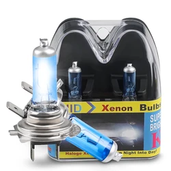 2PCS H7 55w 12v xenon 5500-6000k halogen bulb super xenon white H7 55W Parking H7 Car Styling For chevrolet