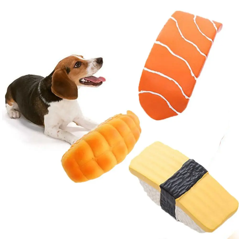 

Interactive Latex Outdoor Play Squeak Puppy For Small Large Dogs Dog Supplies Dog Sushi Toy Chew Training Toy Pet Accessories