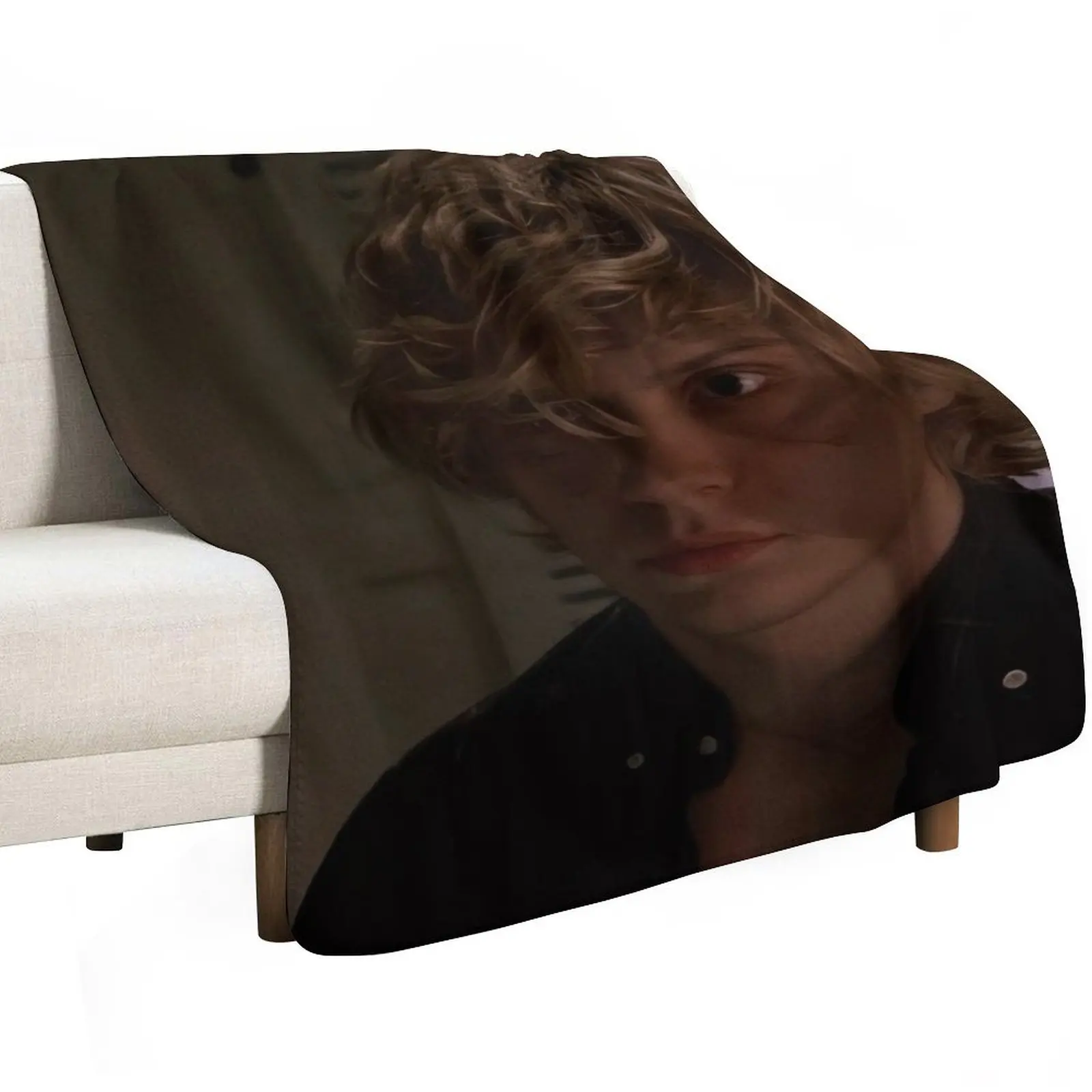 Evan Peters Throw Blanket Thermals For Travel Tourist Designers Plush For Baby Thin Blankets