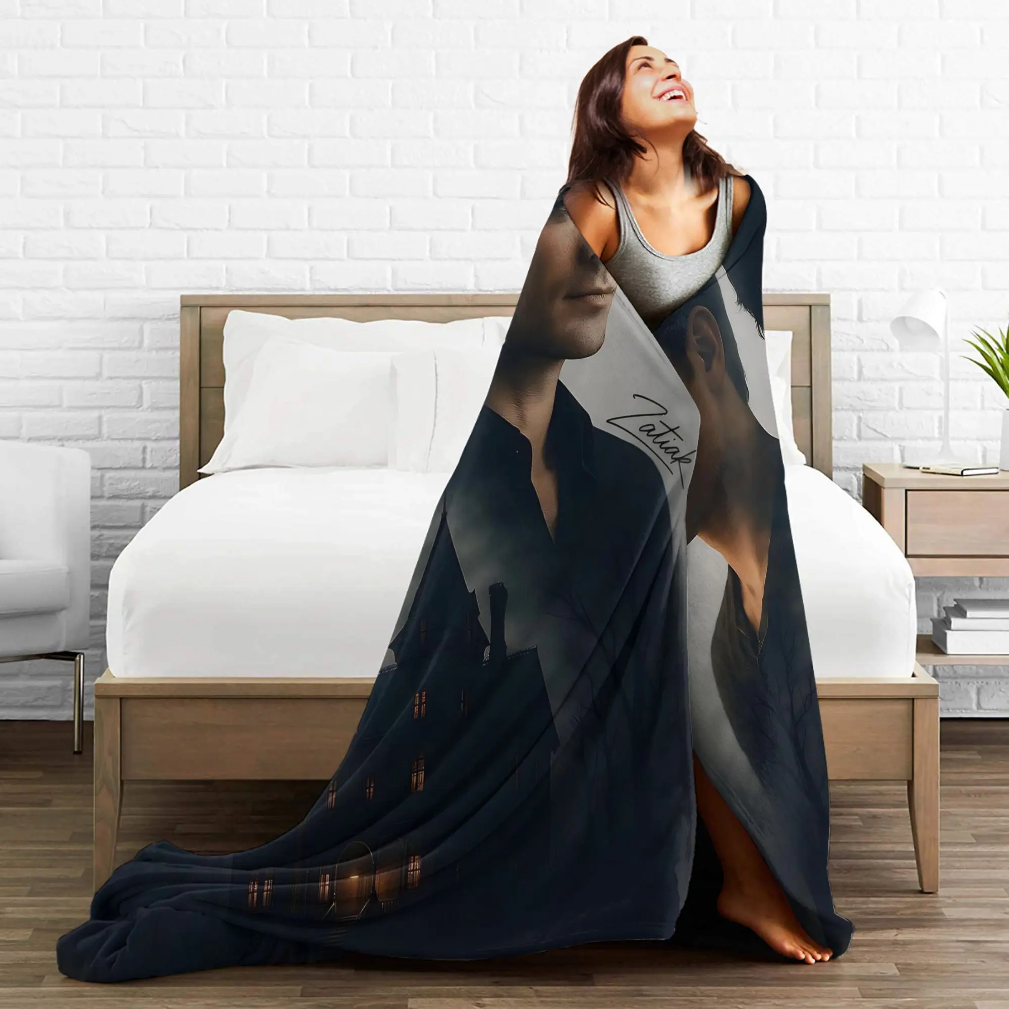 بطانية ناعمة للأطفال مزخرفة جاكوب بطانية رمي سوداء مفرش سرير من الفلانيل لكرسي الأريكة غطاء سرير أريكة جرافيك