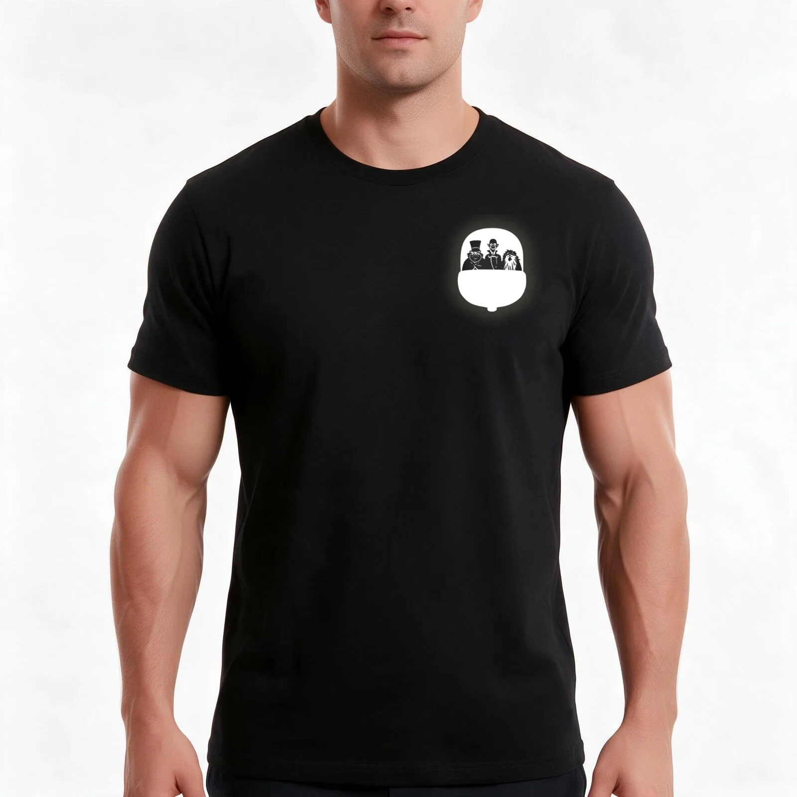 Haunted Mansion T-Shirt, Summer Casual Cotton Tee, Oversized Streetwear Tops, Vintage Graphic Print, Loose Fit Short Sleeve