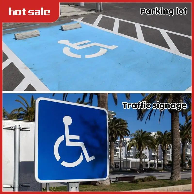 

A52I-Handicap Stencil For Parking Pavement Painting Parking Stencils Disabled Template Mold