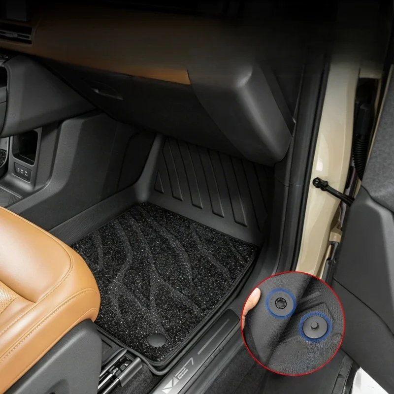 Fit for Chery ICAR V27 2026 Auto Double-layer Starry Sky Carpet Foot Pad Trunk Mat Full Coverage Auto Interior Protection Parts