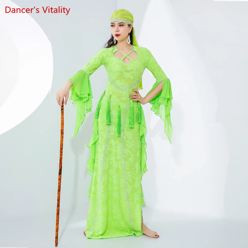 Belly Dance Performance Costume Robe for Women Baladi Saidi Belly Dancing Competition Dress Girl Oriental Clothing Dance Outfit