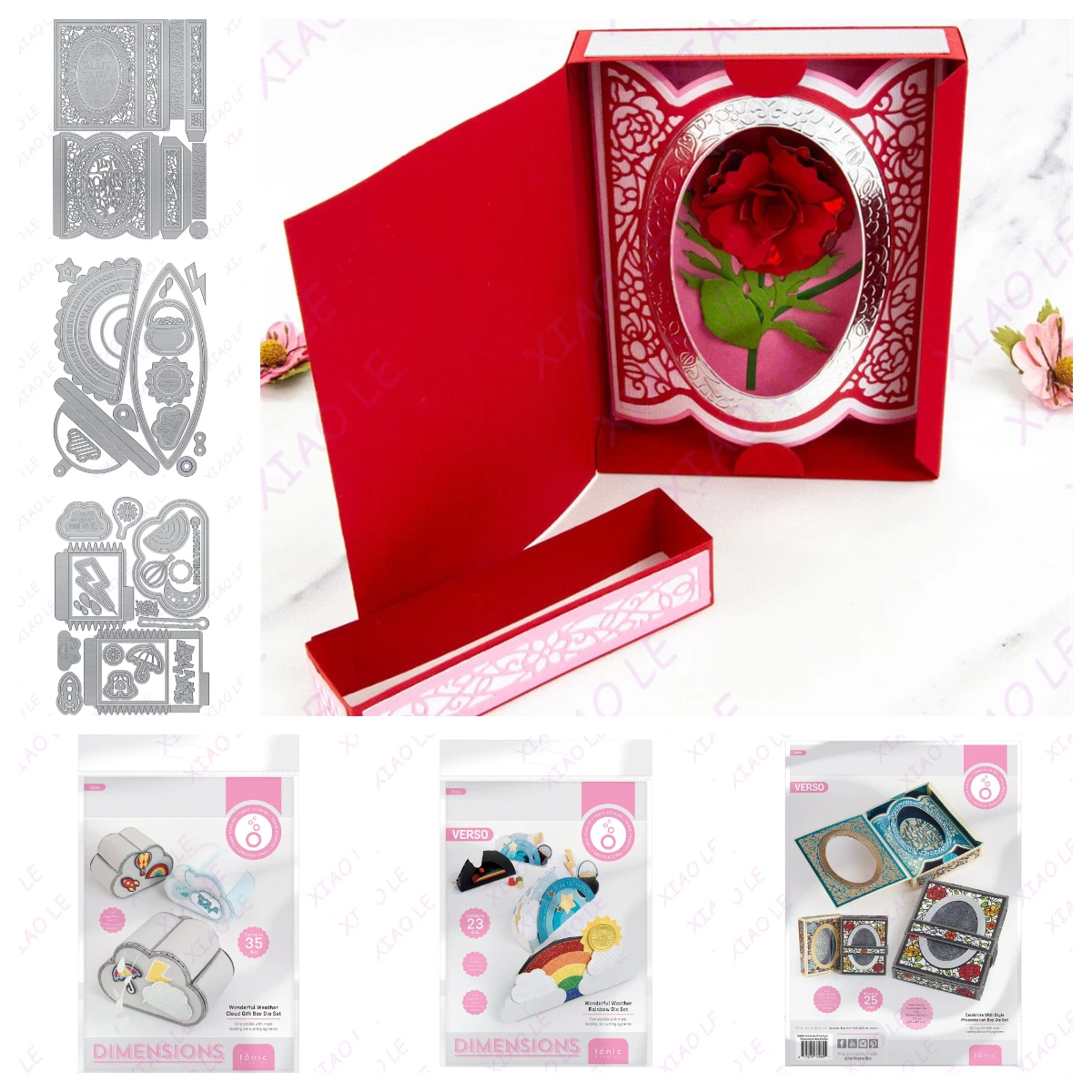 

Celebrate with Style Presentation Box Metal Craft Cutting Dies For DIY Scrapbooking Paper Diary Decoration Manual Handmade 2025