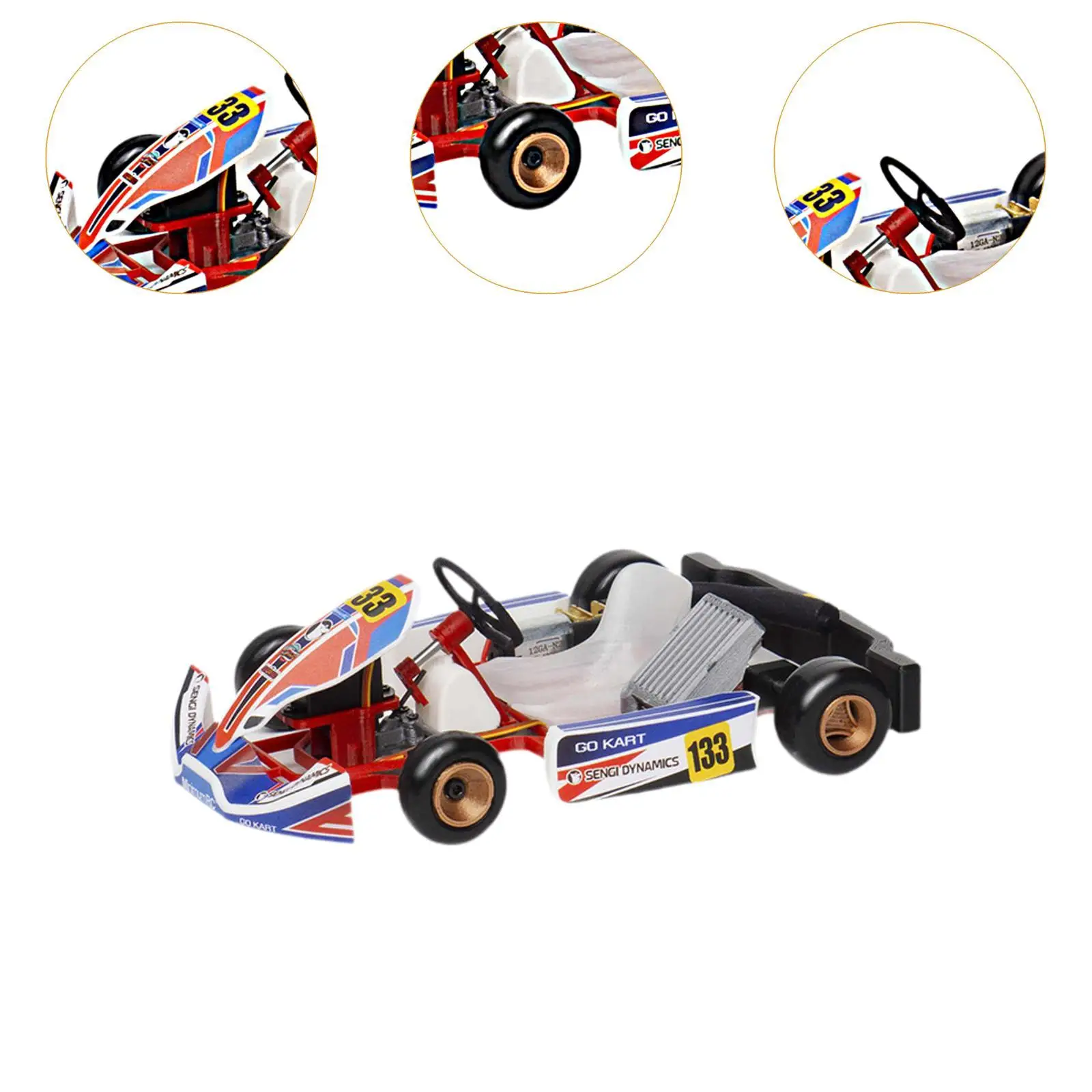 1/32 Scale Mini รีโมทคอนโทรล Kart Model Kit รถ RC สําหรับเด็กผู้ใหญ่