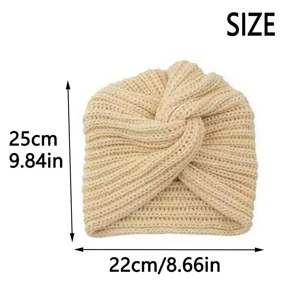 Bohemian Fashion Autumn Winter Warmer Ear Knitted Headband Headgear Women\'s Crochet Cross Wide Stretch Warmer Hairband Headwrap