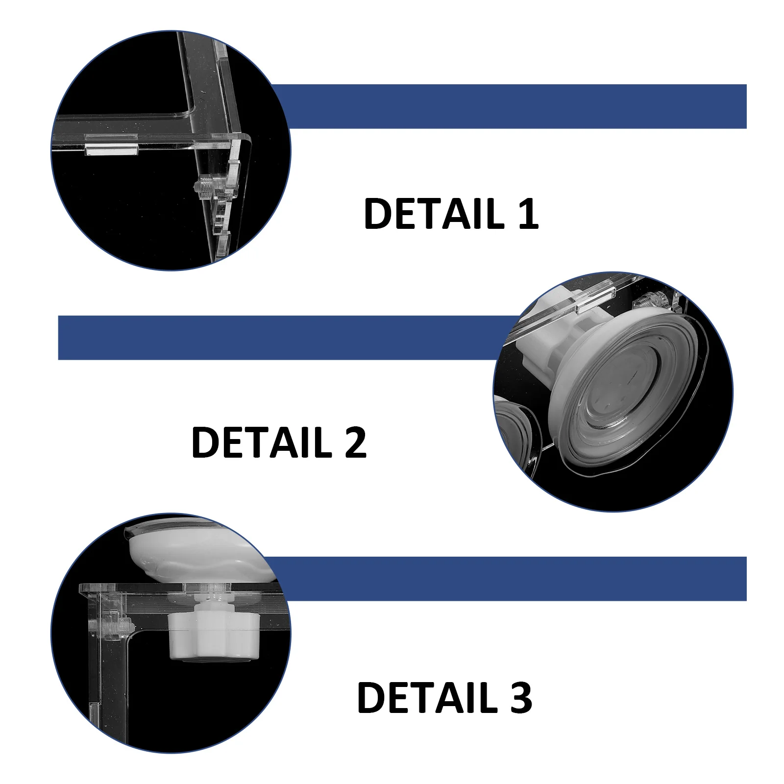 

Fish Tank Feeder Anti-floating Design Suction Cup Transparent Feeding Ring for Flake Foods Aquarium Fish Accessories Pet