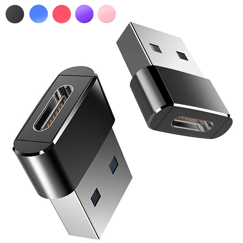 

1-5 шт. USB-адаптер типа C к USB 2.0 для сотового телефона, конвертер USB C «папа-мама», конвертер USB-C для ноутбука ПК