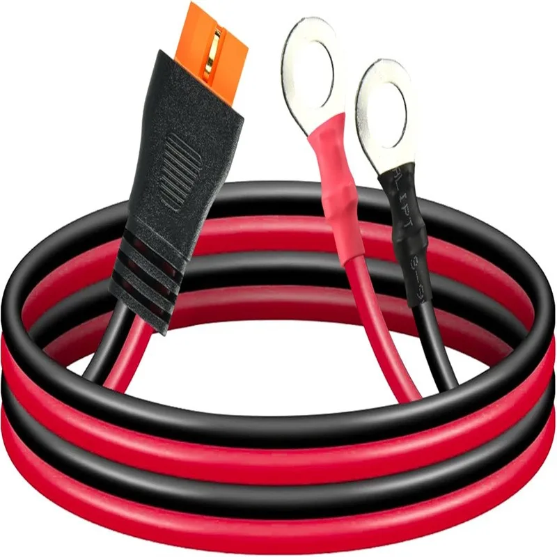 12AWG XT60/XT60i Injection Molded Cable to M8, 1M 2M 3M Optional Charger Side Power Cord for RC Lipo Battery FPV Racing