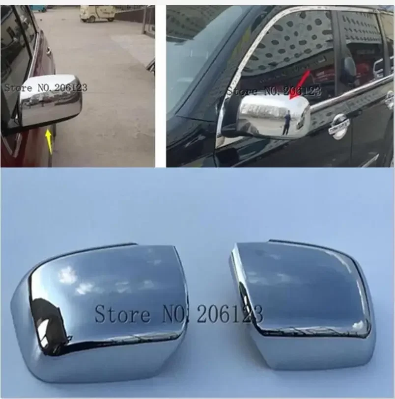 ABS Chrome Rearview Side Door Mirrors Cover Trim Car modeling FOR Nissan X-Trail X Trail T31 2008 2009 2010 2011 2012 2PCS