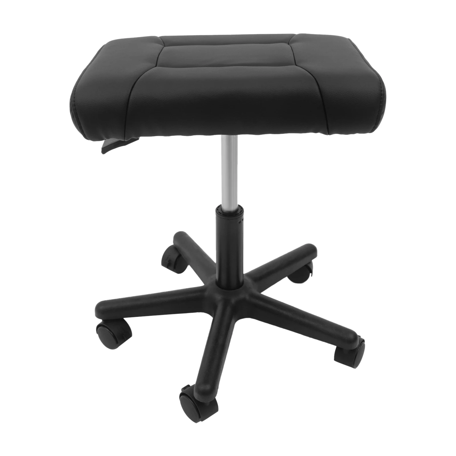 Rolling Stool with Wheels Ergonomic Rolling Ottoman Leg and Foot Rest Adjust Footrest Stool w/Wheel Lockable Rolling Stool