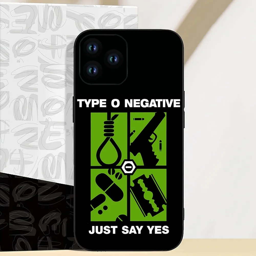 Rock Band T-Type O Negative Music Phone Case For iPhone 11 12 13 14 15 Mini Pro XS Max X S Plus XR Shell