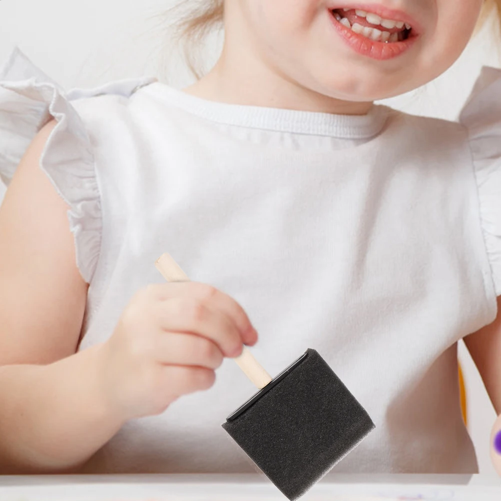 

24pcs Painting Sponge Brush Handheld For Oil Watercolor Acrylic Gouache Painting Art Craft Students Sponge Tool