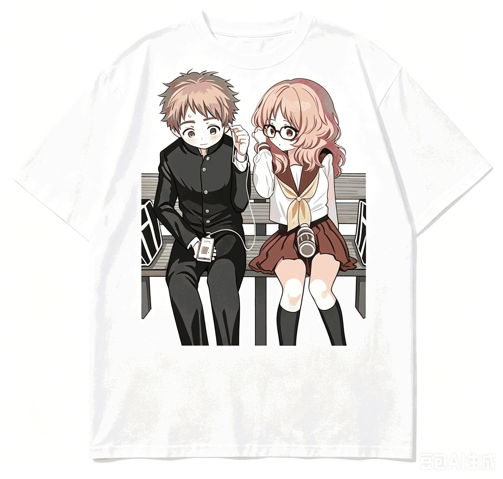The Girl I Like Forgot Her Glasses Cotton T shirt 2026 New Model shirt personality Clothes Year round clothing Short Retro soft