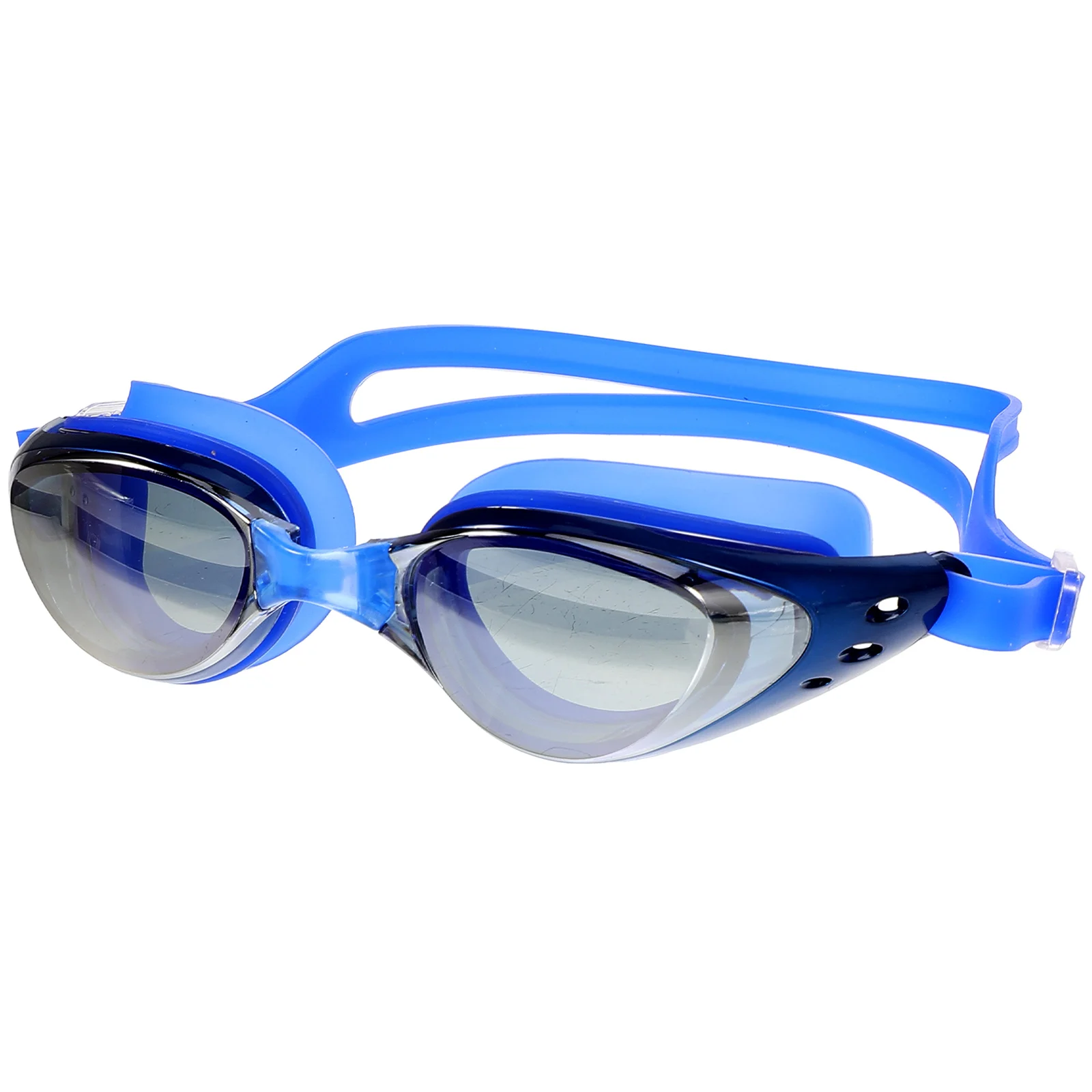 

Swimming Goggles Adult Waterproof Non Fogging UV Protection Light Blue Ergonomic Silicone Swim Glasses Fits Adults