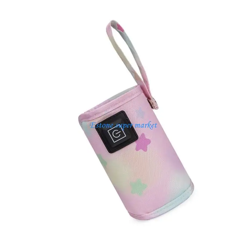 090B Adjustable Milk Bottle Insulated Sleeve Breastmilk Heating Bag USB Charging Heater Cover Case for Daily or Travel Use