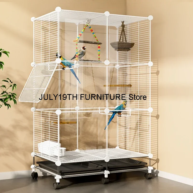 

Breeding Canari Bird Cages Outdoor Large Budgie Parrot Stand Feeder Pigeon Cage Pour Oiseaux Pet Products YY50BC