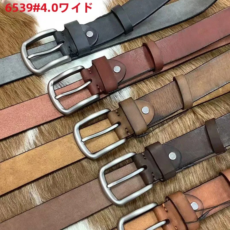 genuine-leather-belt-men's-casual-style-top-layer-cowhide-jeans-buckle-alloy-clasp-youth-wide-belt-fashionable-for-spring-summer
