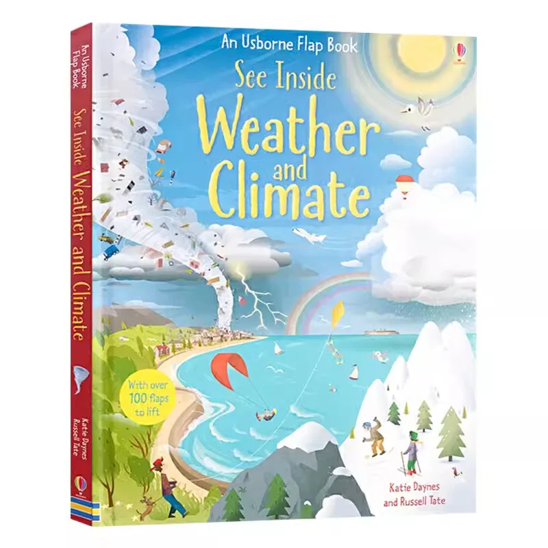 

See Inside Weather And Climate English 3D Flap Picture Book Baby Early Educational Kids Reading Story Books Over 100 Flaps