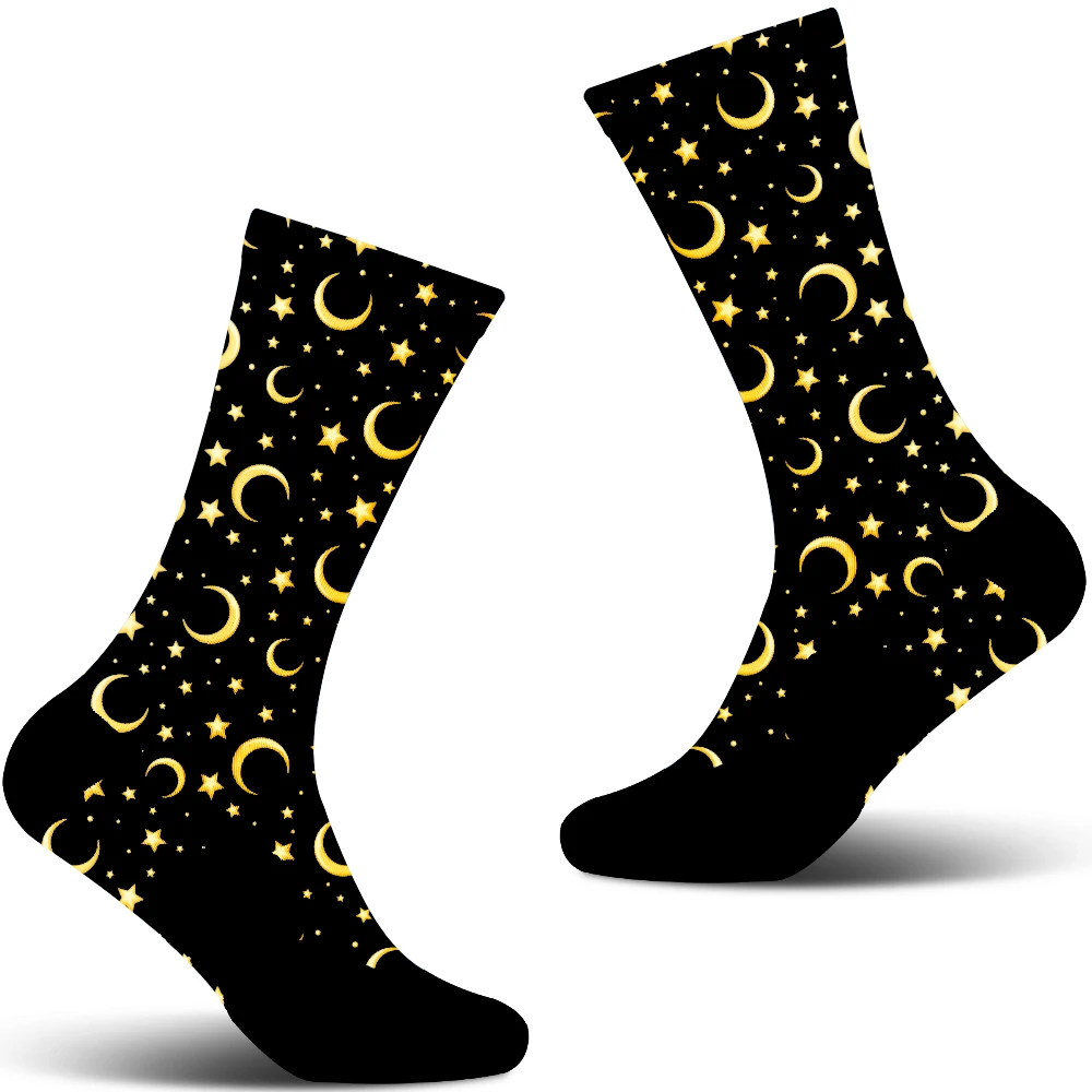 

Cycling Socks Mid - Calf Breathable Moisture - Wicking Quick Dry Sports Socks for Men Women Casual Outdoor Cycling Socks