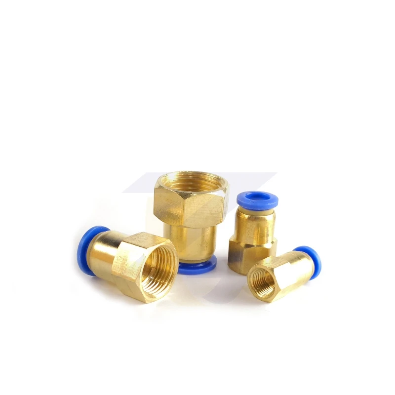 PCF Pneumatic Connector Quick Brass Joint Fitting 1/8