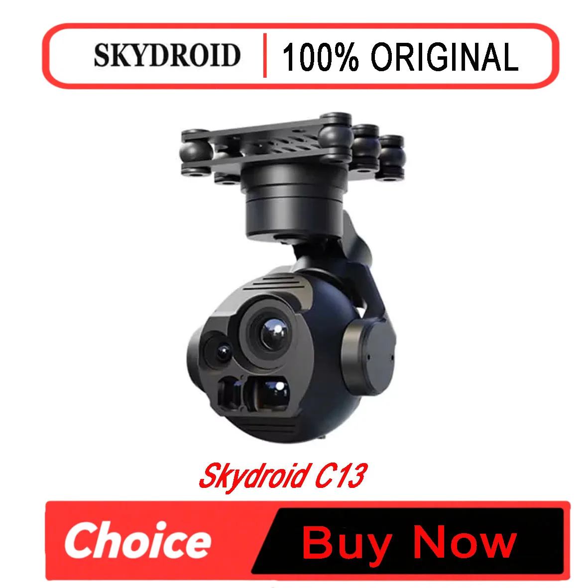 Skydroid C13 High-Definition Multifunctional Three-Light Gimbal 30x Zoom ALTarget Locking Three-Axis Stabilization Camera
