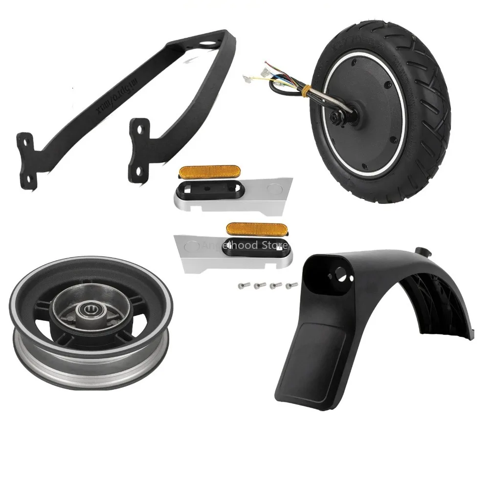 

Аксессуары для скутеров для электрического скутера Xiaomi 5Pro, заднее крыло, металлический кронштейн, декоративная крышка заднего колеса, детали ступицы колеса