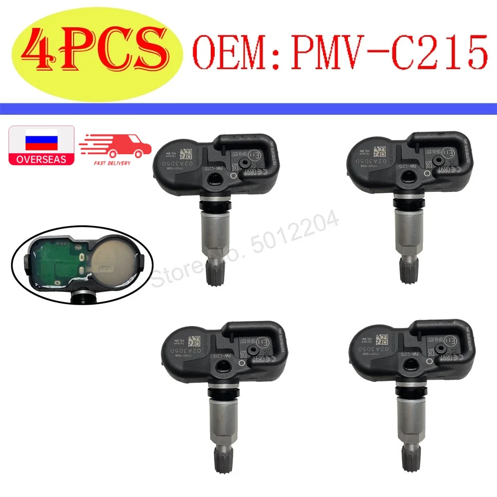 Système de surveillance de la pression des pneus, 4 pièces, PMV-C215 42607-48020 433MHz, pour Toyota Land Cruiser RAV4 Prado C-HR Camry le-xus, bon