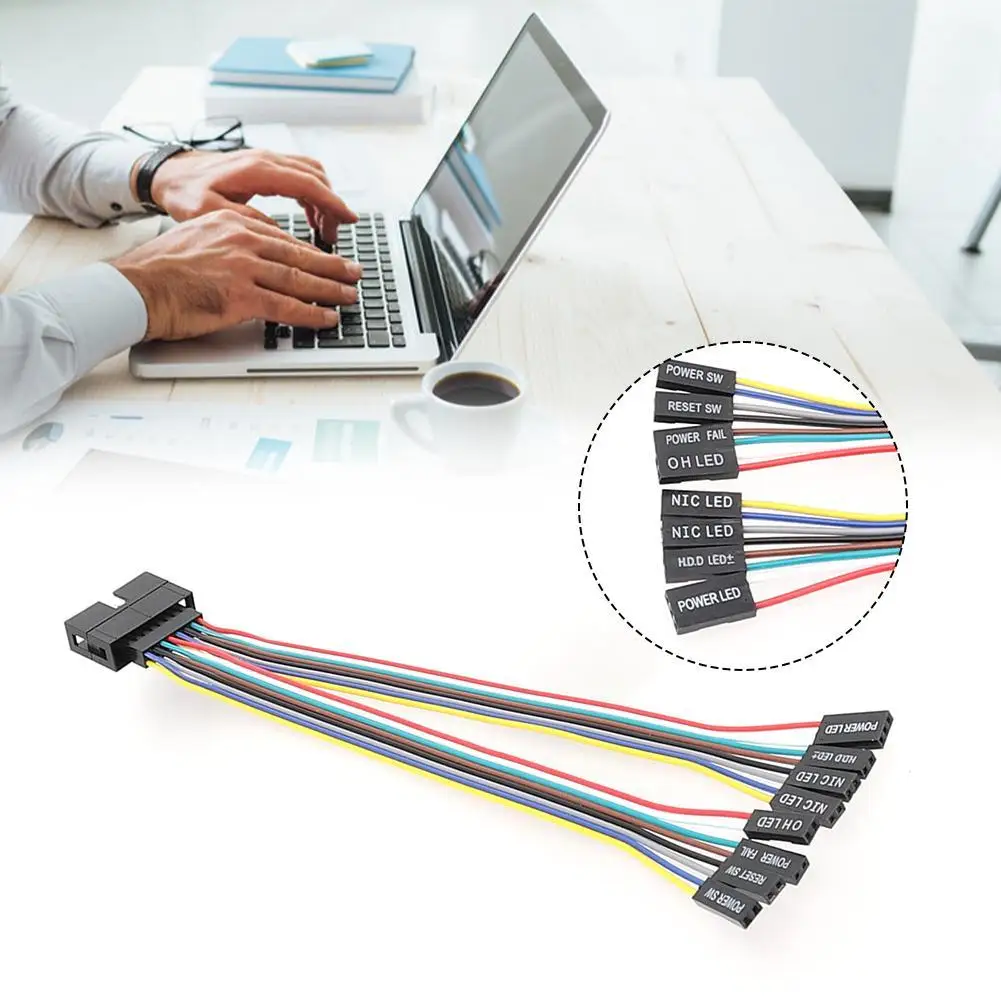 Cable adaptador de puente de Panel frontal para Supermicro, Cable de extensión de interruptor, Ultra Micro, servidor