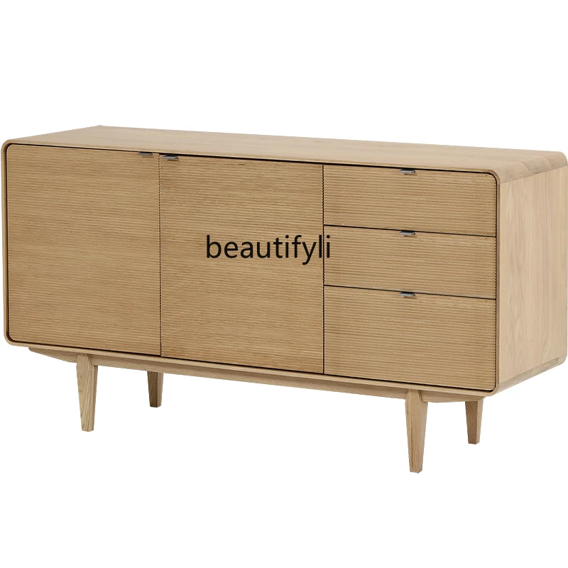 

Nordic Modern Entrance Affordable Luxury Style Hallway Italian Quiet Style Solid Wood Sideboard Living Room Decoration Storage