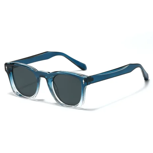 Gafas de sol cuadradas para mujer, gafas de sol Punk para hombre, UV400, decoración de remaches Retro, gafas de sol de tendencia, montura de lente transparente