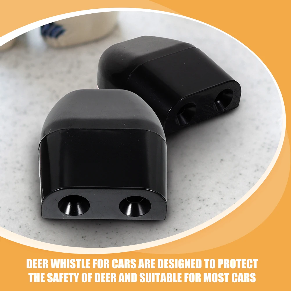 

Deer Whistles Black 2 Pairs for Cars Automotive Warning Device Protect Deer Safety Wild Driving Horn Vehicle Parts