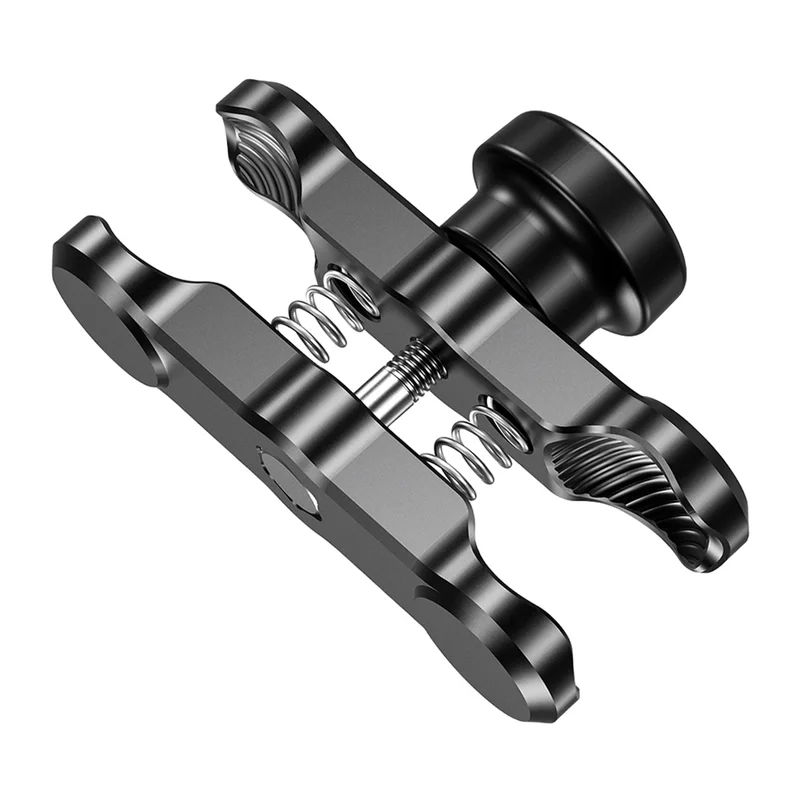 A80X-Motorcycle Bike Phone Bracket For 25MM Ball Head Anti-Theft Double Socket Arm Aluminum Alloy Mount Holder 9CM Clamp Arm